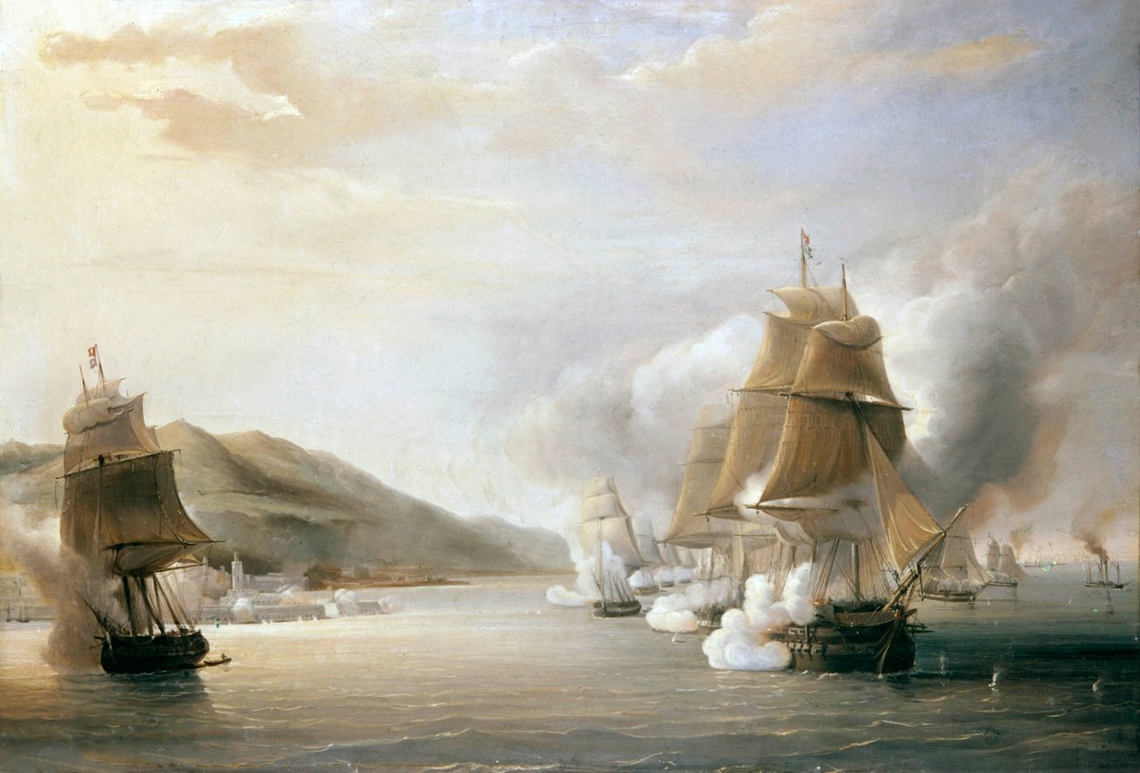 Erövringen av Algeriet, 3 juli 1830 (olja på duk) av Antoine Leon Morel Fatio
