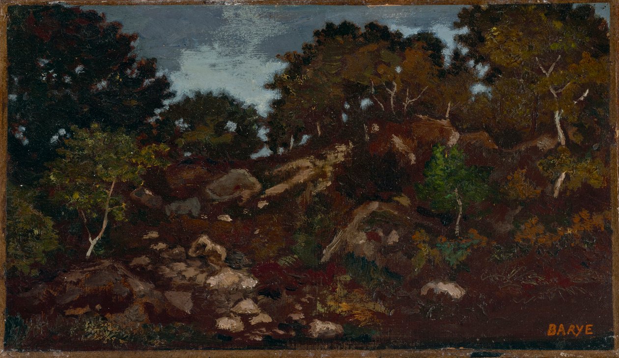 Stenar i Fontainebleau-skogen av Antoine Louis Barye