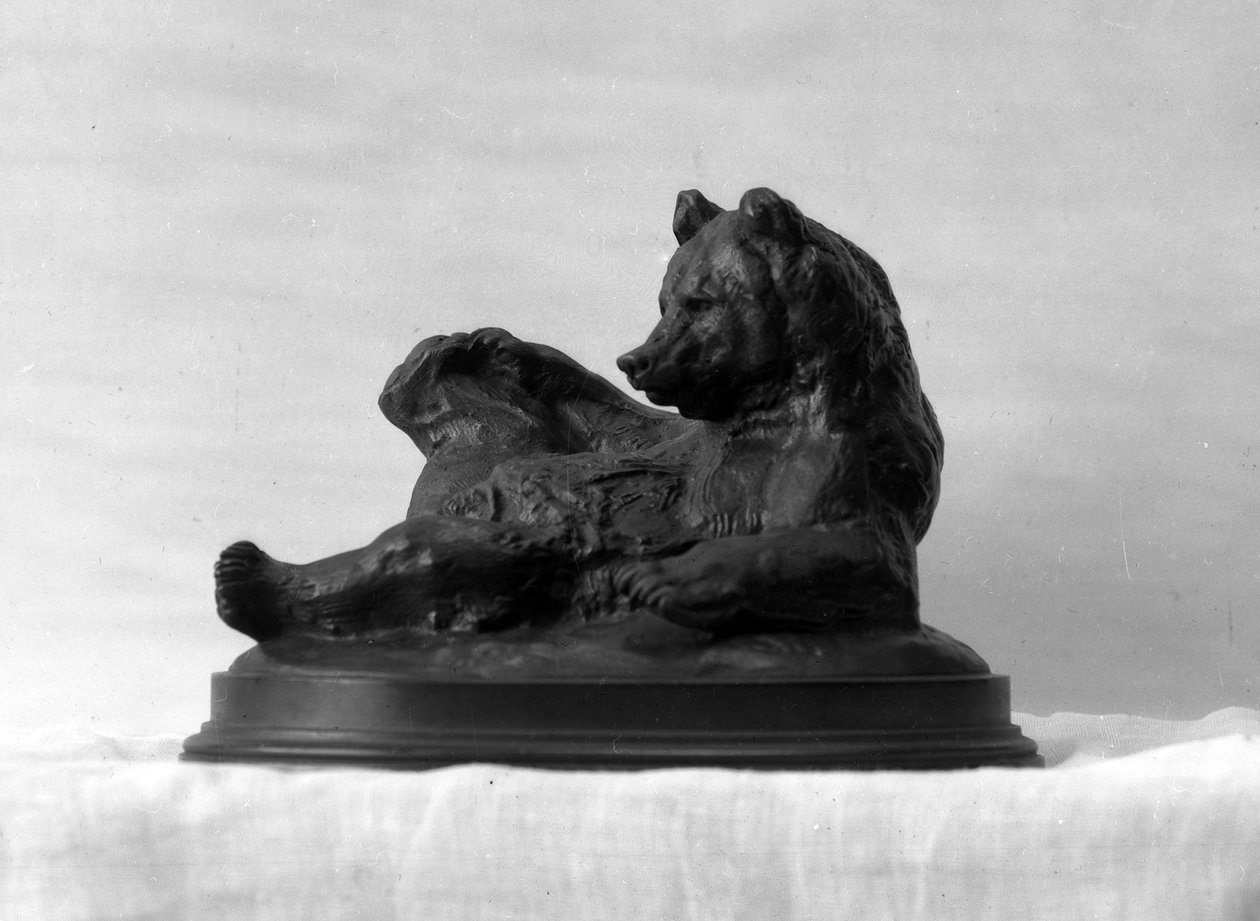 Sittande björn, modellerad 1833 (brons) av Antoine Louis Barye
