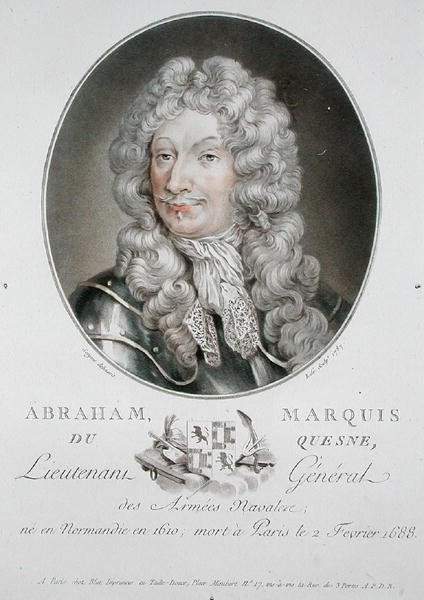 Abraham (1610-88) Marquis du Quesne av Antoine Louis Francois (after) Sergent Marceau