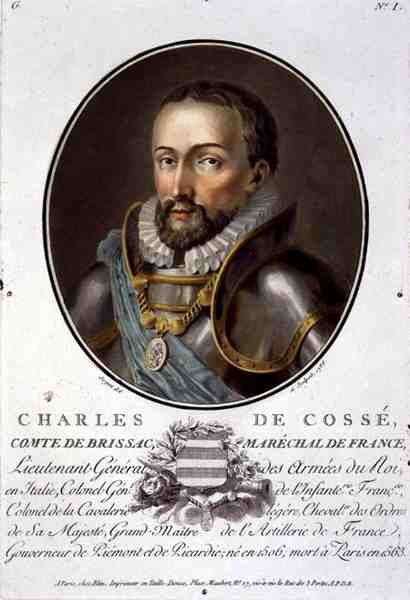 Porträtt av Charles de Cosse, greve av Brissac, fältmarskalk av Frankrike (1506-63) av Antoine Louis Francois Sergent Marceau