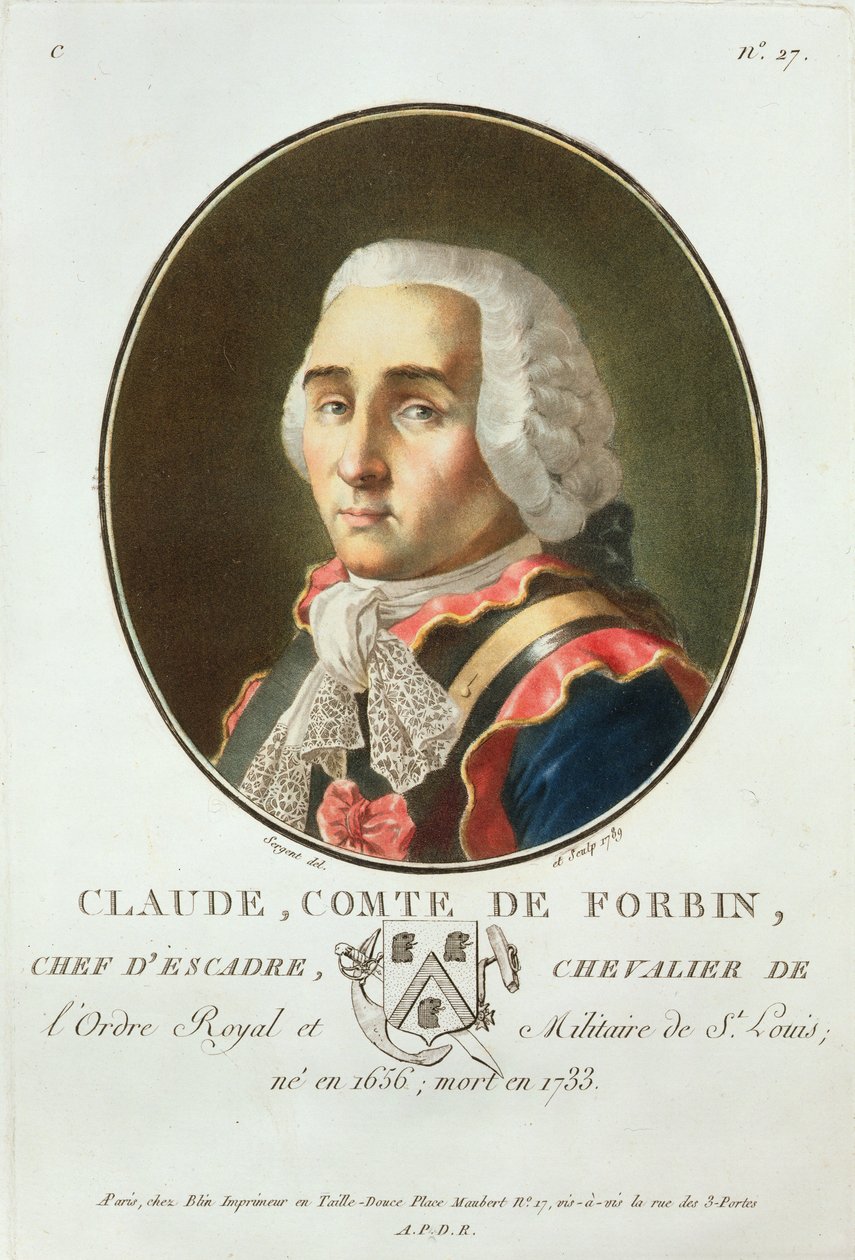 Claude (1656-1733) Comte de Forbin, 1789, från 