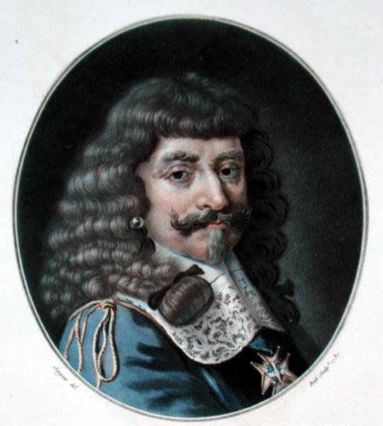 Henrik av Lorraine, 1:e greve av Harcourt (1601-66), graverad av Ride, 1787 av Antoine Louis Francois after Sergent Marceau