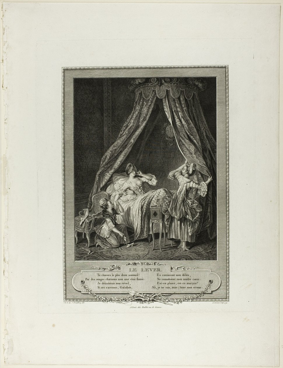 Rising, från Monument du Costume Physique et Moral de la fin du Dix-huitième siècle av Antoine Louis Romanet