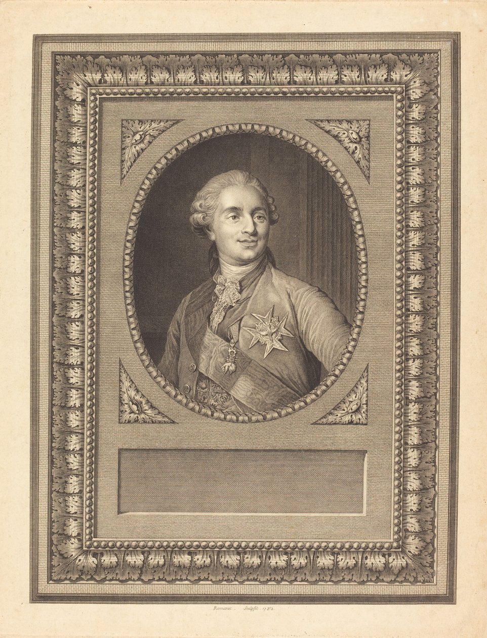 Ludvig XVI, kung av Frankrike av Antoine Louis Romanet after Joseph Siffred Duplessis
