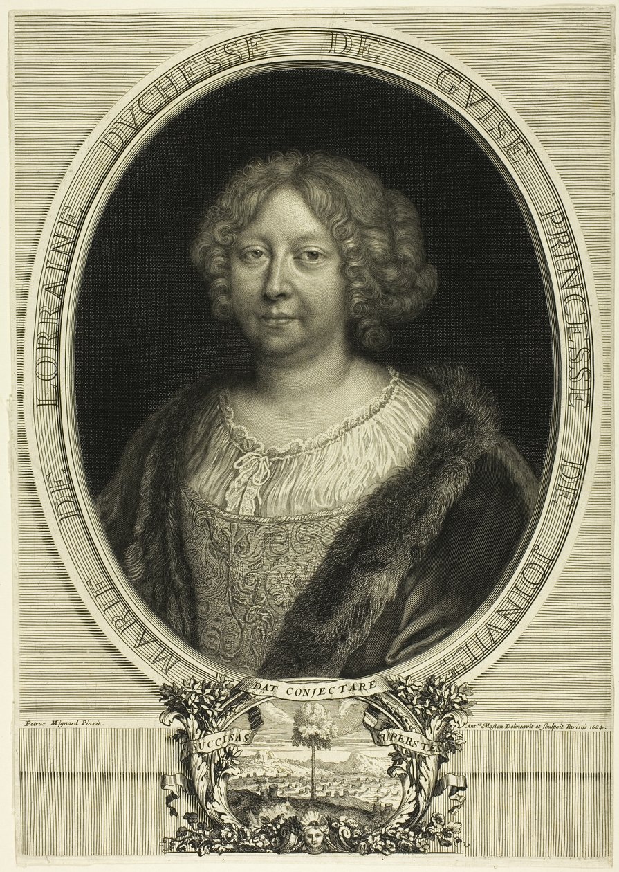 Marie de Lorraine, hertiginna av Guise, prinsessa av Joinville av Antoine Masson
