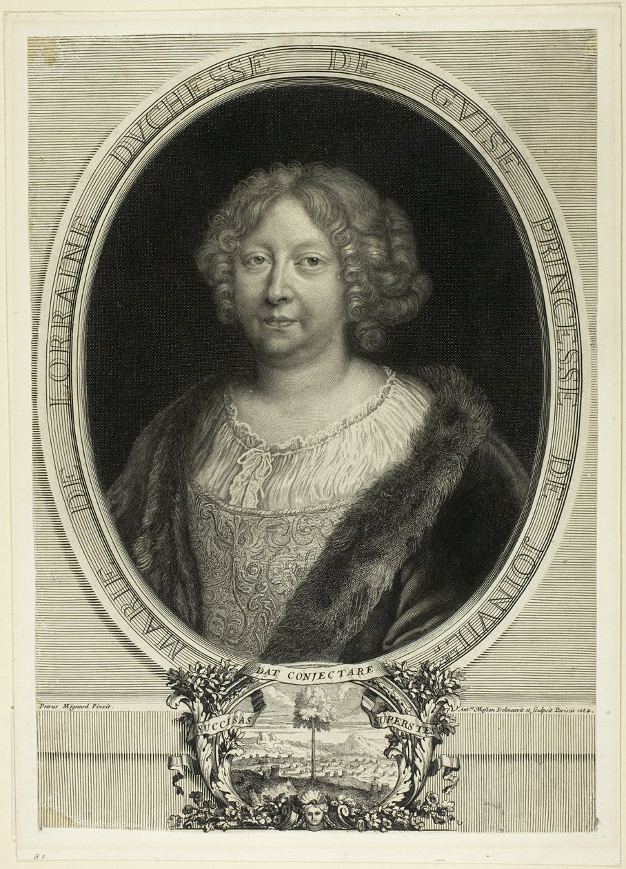 Marie de Lorraine, hertiginna av Guise, prinsessa av Joinville av Antoine Masson