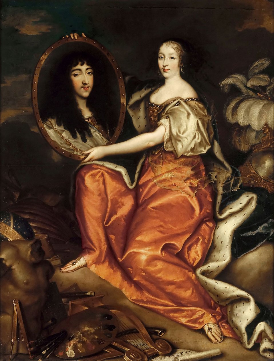 Henriette-Anne av England, hertiginna av Orleans, känd som Madame (1644-1670) av Antoine Mathieu