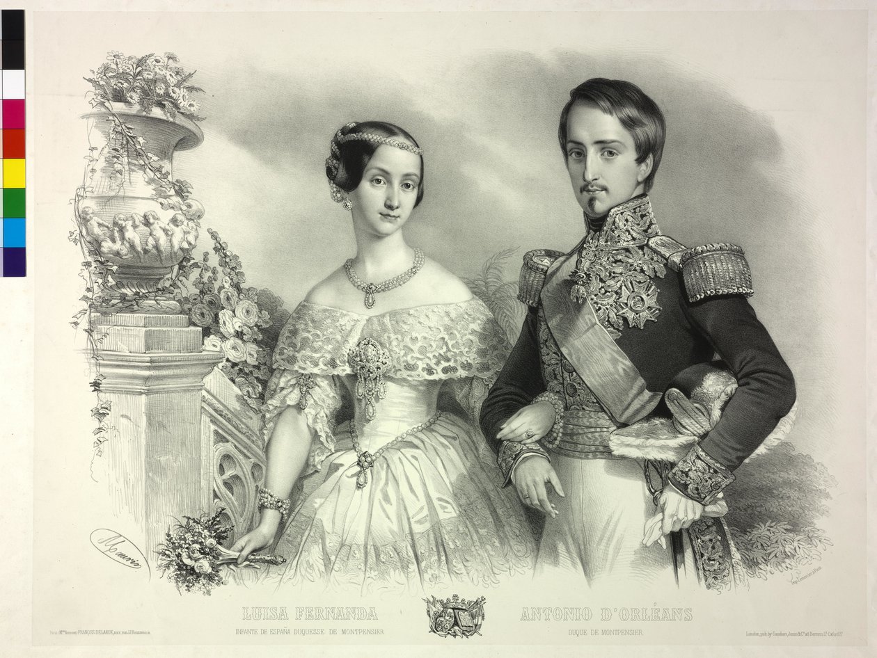 Infanta av Spanien med sin make Antoine d