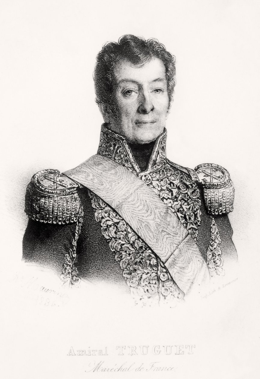 Porträtt av amiral Laurent Truguet av Antoine Maurin