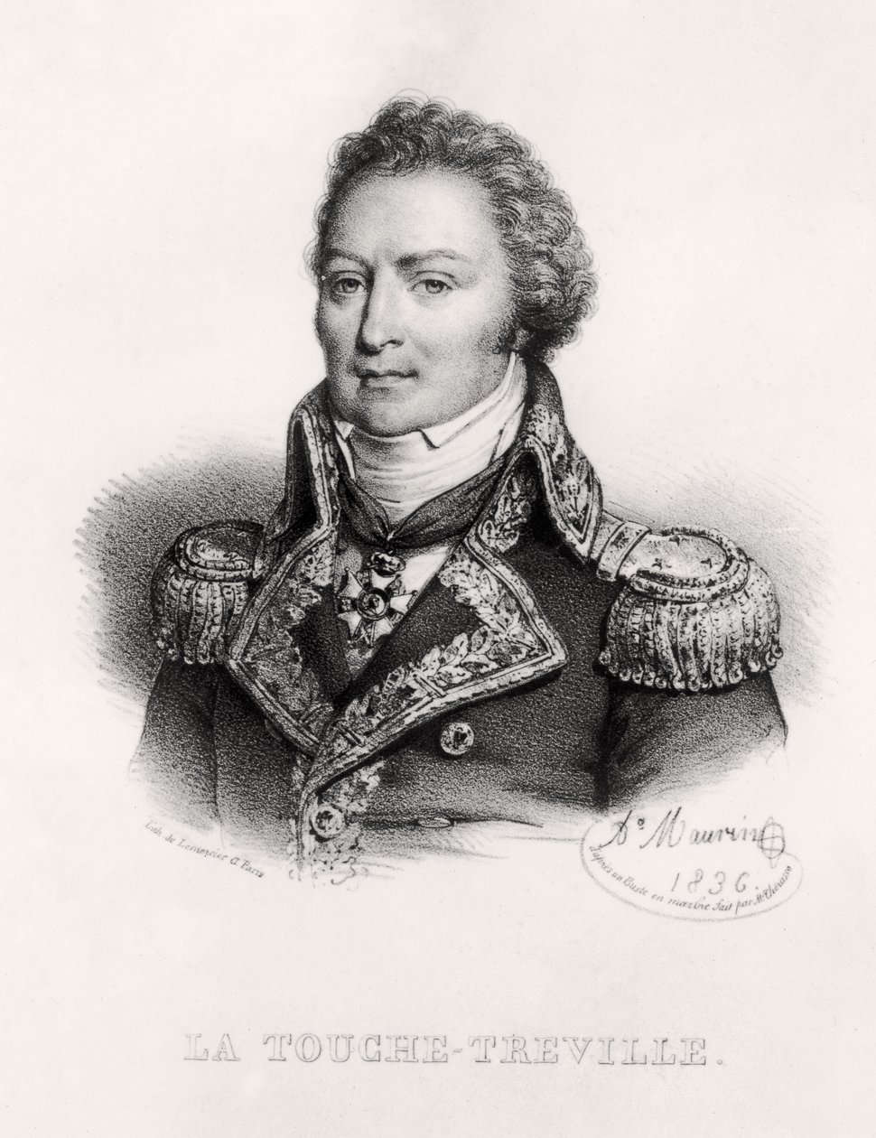 Porträtt av Louis-René Madelaine Le Vassor, greve av La Touche-Tréville av Antoine Maurin