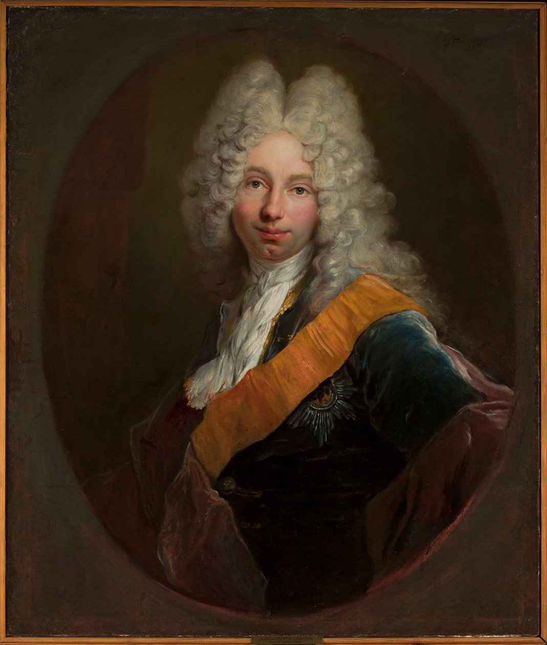 Friedrich Wilhelm Kettler (1692-1711) (Porträtt av en man med peruk och Svarta örns orden) av Antoine Pesne