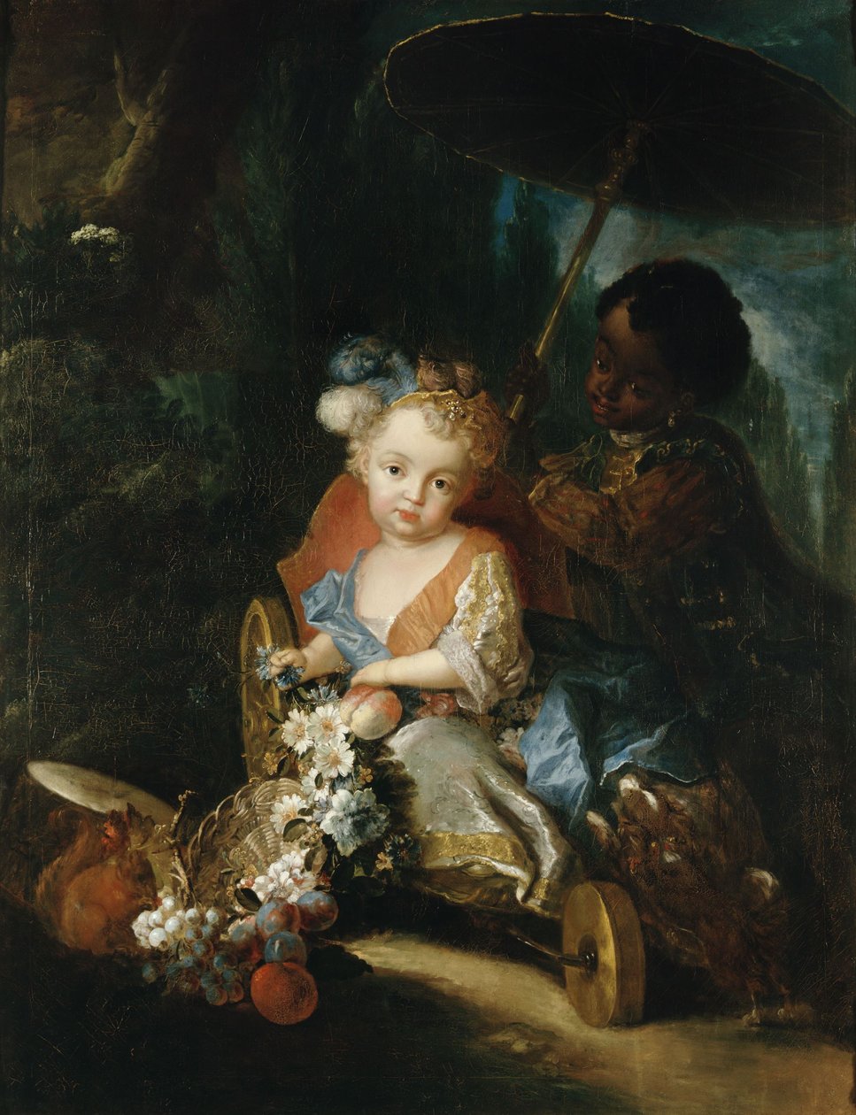 Tyska: Prins Friedrich Ludwig i trädgårdsvagnen av Antoine Pesne
