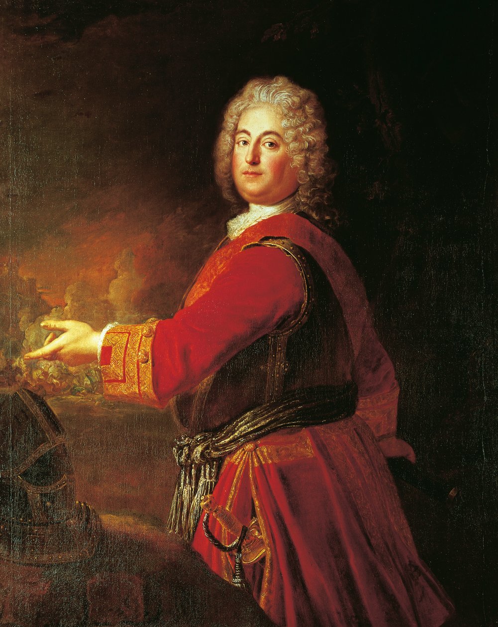 Porträtt av Christian Ludwig av Brandenburg-Schwedt av Antoine Pesne