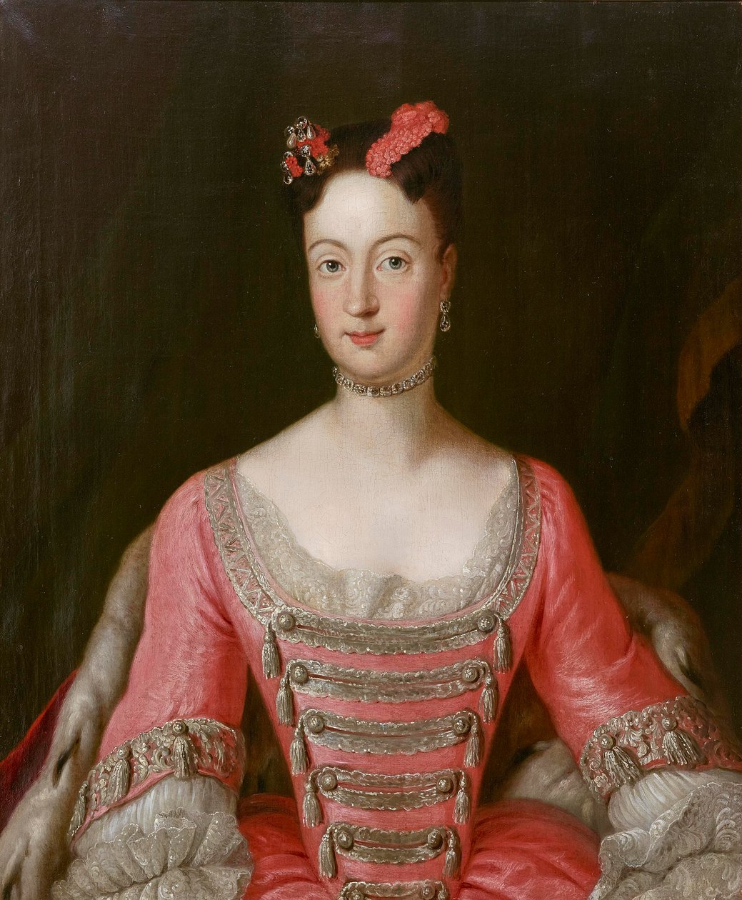 Prinsessan Wilhelmine av Preussen (1709-1758), markgrevin av Brandenburg-Bayreuth - Antoine Pesne (1683-1757). Olja på duk Mått: 79,5x65,5 cm Privat samling av Antoine Pesne