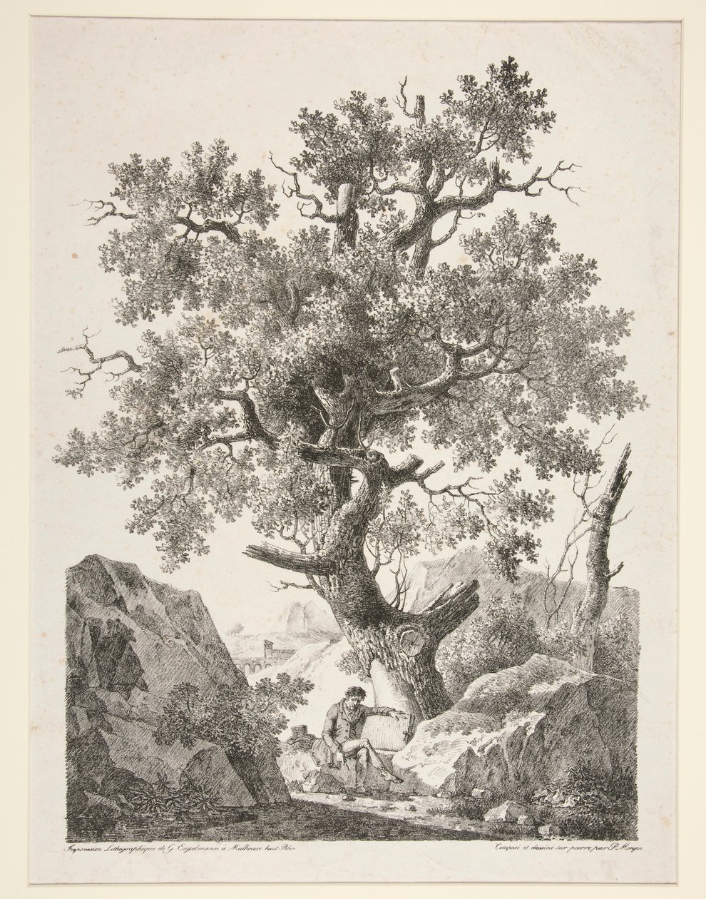 Untitled [Man sitter vid trädet] av Antoine Pierre Mongin