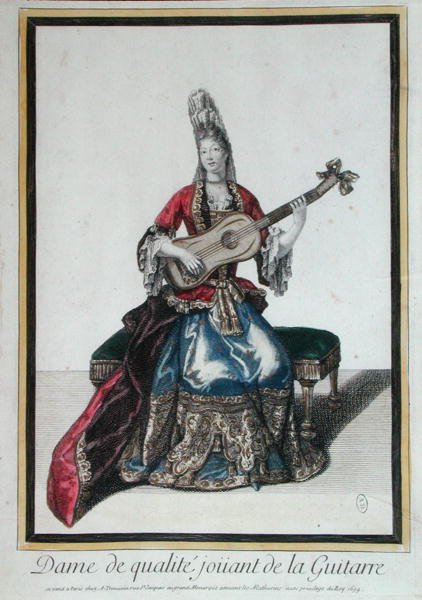 En dam som spelar gitarr av Antoine Trouvain