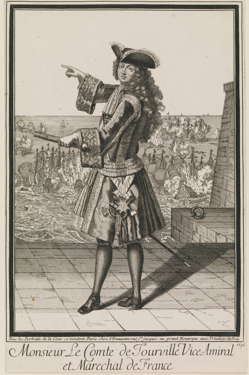 Monsieur Le Comte de Tourville Viceamiral och Marechal av Frankrike av Antoine Trouvain