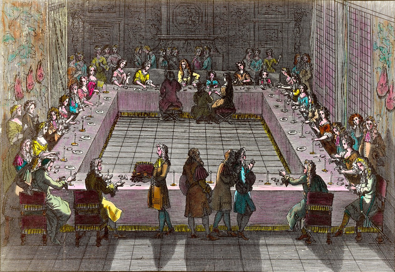 Kungliga lotteriet på 1700-talet. Gravyr av Trouvain Antoine (1656-1708) av Antoine Trouvain