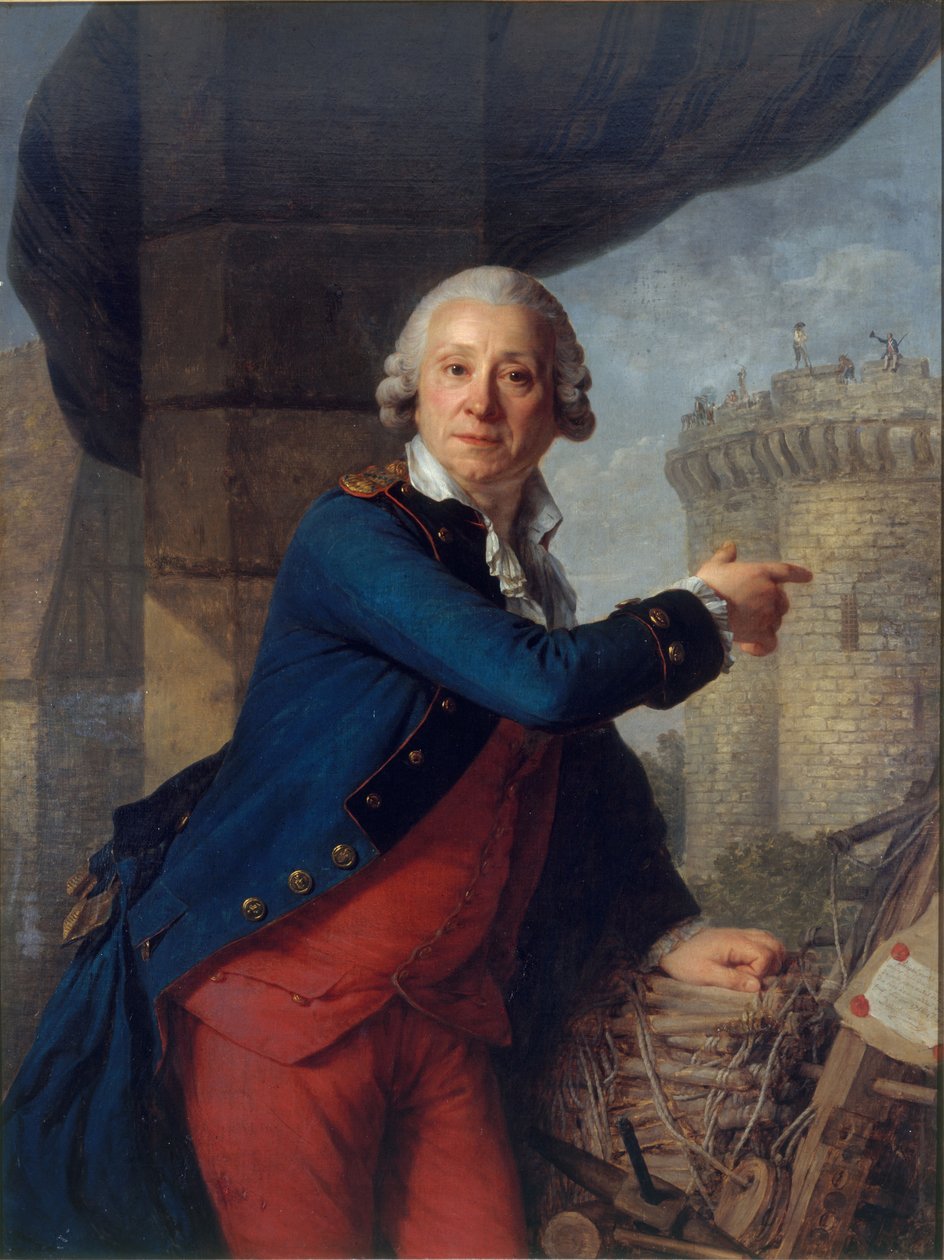 Porträtt av Henri Masers de Latude 1725-1805. av Antoine Vestier