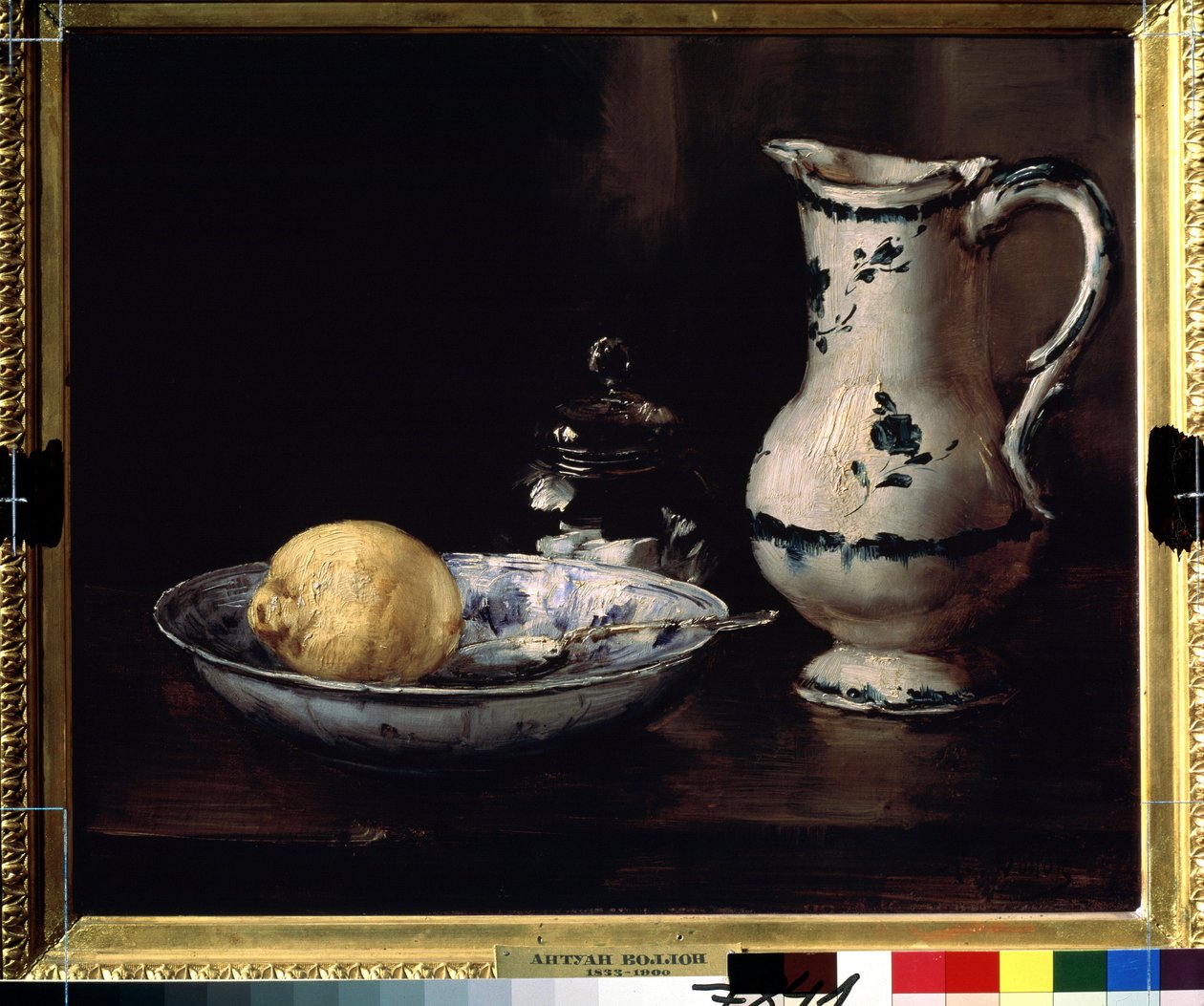 Fortfarande liv. Målning av Antoine Vollon (1833-1900). Olja på duk, 38 x 46 cm. Fransk 1800-talskonst. Pushkin Museum of Fine Arts, Moskva. av Antoine Vollon