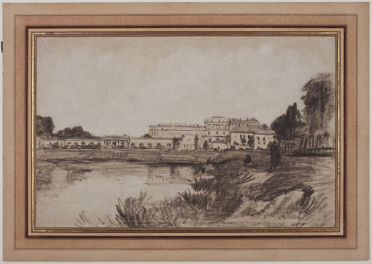 Utsikt över Versailles av Antoine Vollon