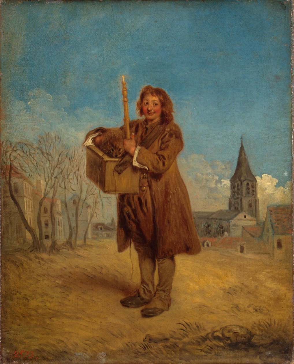 Savoyard med murmeldjur, även känd som "The Groundhog" av Jean Antoine Watteau