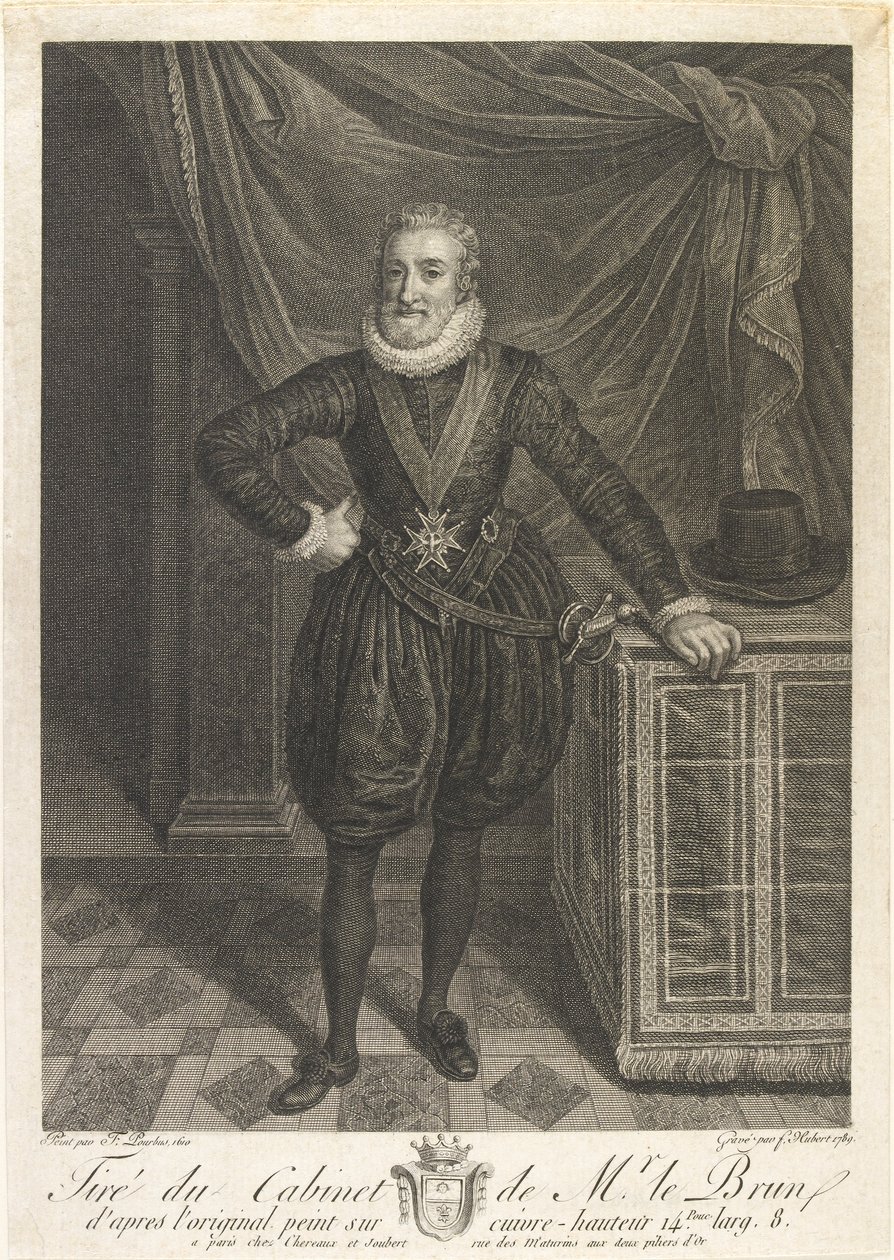 Porträtt av Henri IV, c1760-talet av Antoine de Marcenay Ghuy