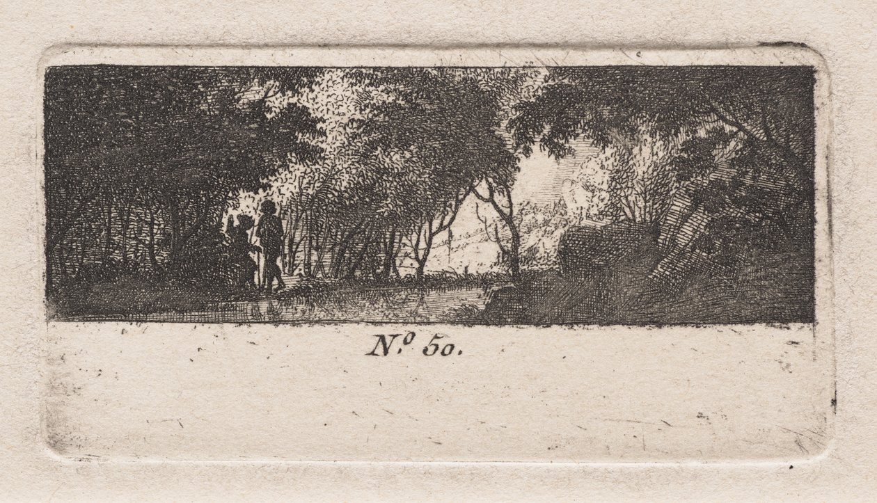 Utsikt över en skog av Antoine de Marcenay de Ghuy