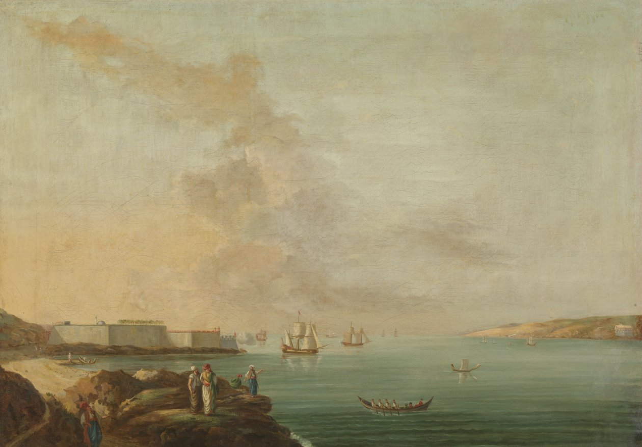 Utsikt över Dardanellerna av Antoine van der Steen