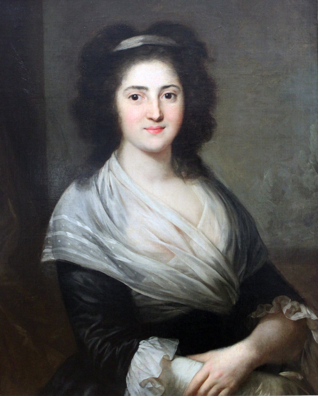 Porträtt av Henriette Herz (f. De Lemos). Hon ledde en av de mest berömda litterära salongerna i Berlin av Anton Graff
