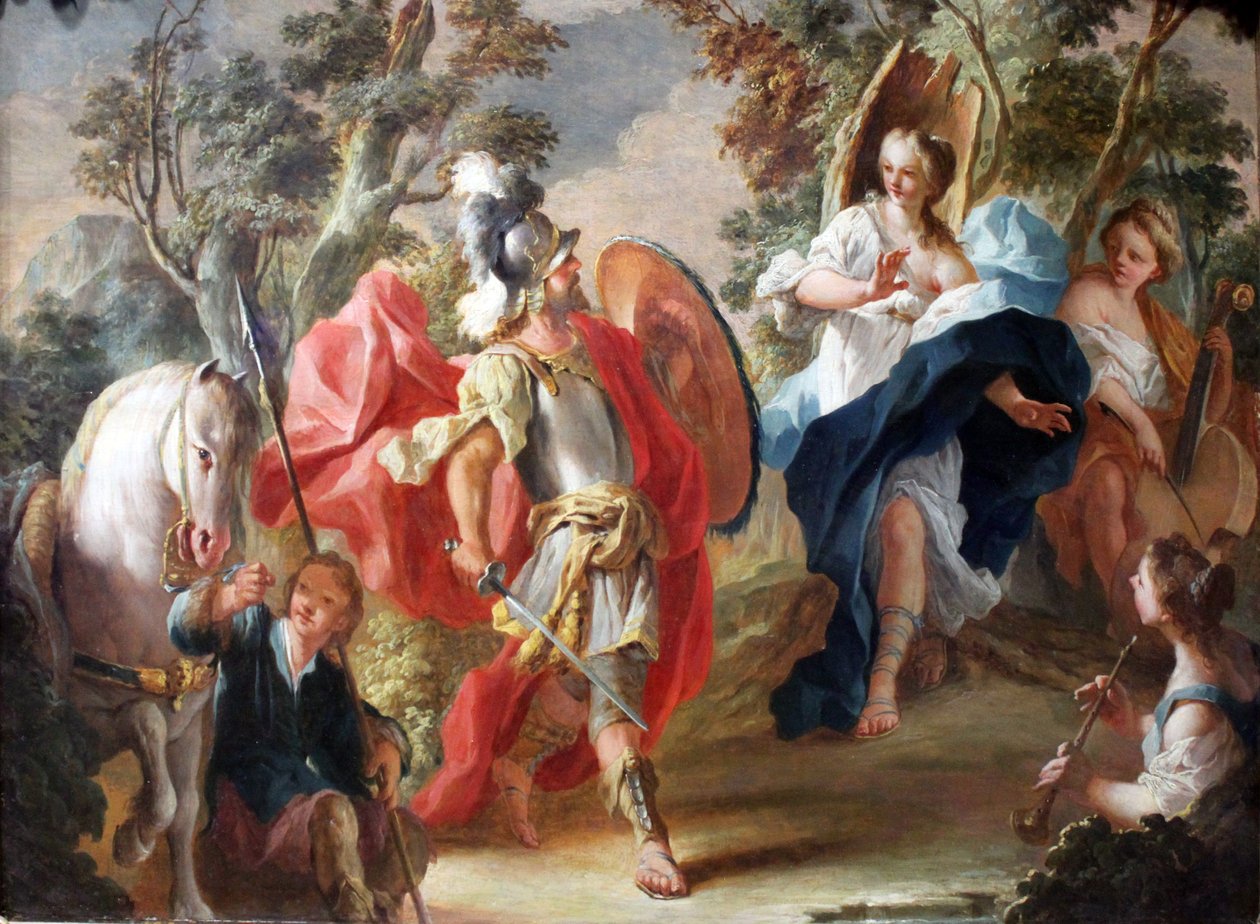 Rinaldo and Armida in the Magic Forest av Anton Kern