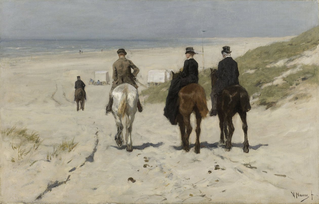 Morning Ride on the Beach av Anton Mauve