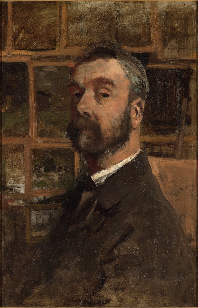 Självporträtt, ca 1884 av Anton Mauve
