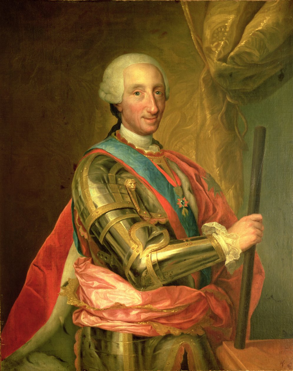 Karl III (1716-88) i rustning, efter 1759 av Anton Raphael Mengs