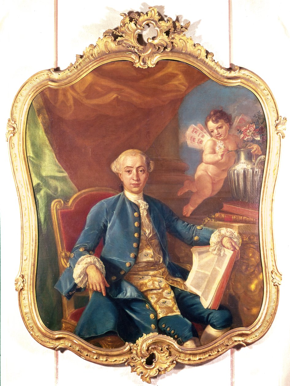 Giacomo Casanova (1725-98) av Anton Raphael Mengs