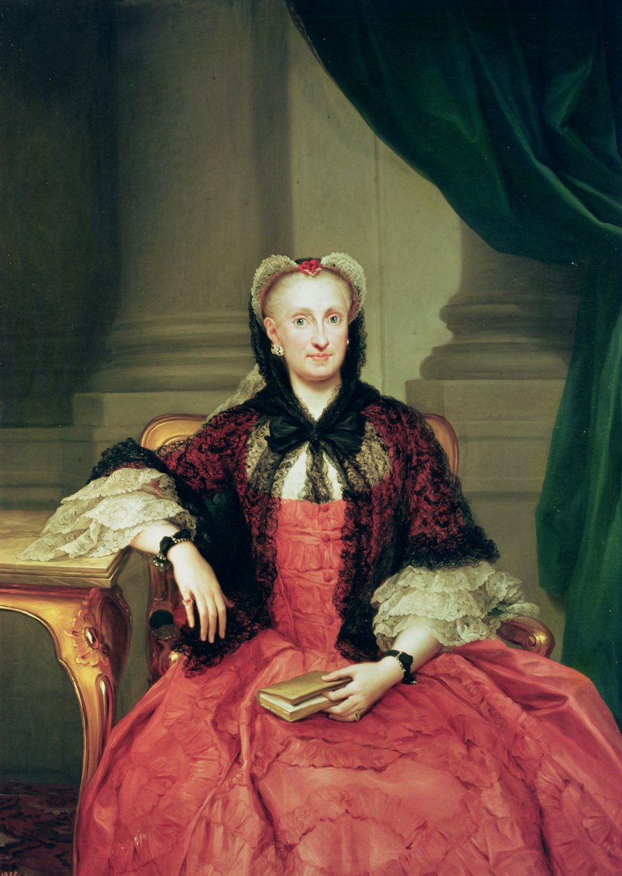 Maria Amalia av Sachsen (1724-60) drottning av Spanien av Anton Raphael Mengs