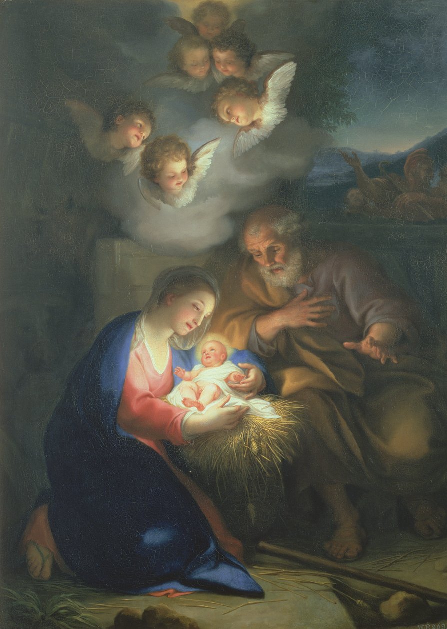 Vaaiga o le Fanau Mai o Iesu av Anton Raphael Mengs