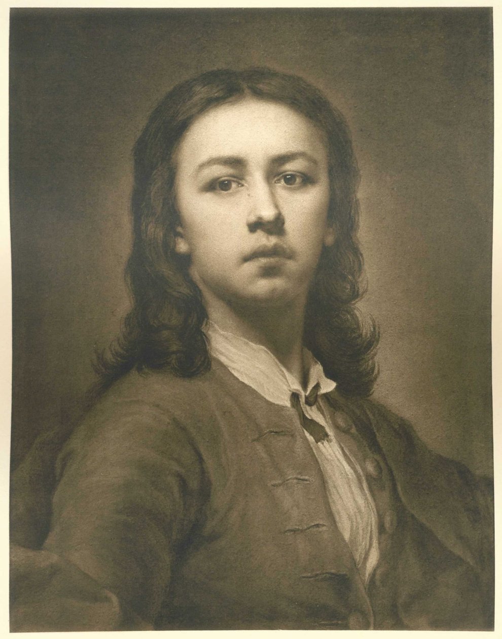 Självporträtt i den röda rocken av Anton Raphael Mengs