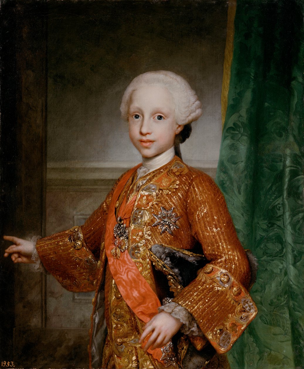 Spanish: Francisco Javier de Borbón y Sajonia, infante de España     Infante Francisco Javier of Spain (1757-1771) av Anton Raphael Mengs