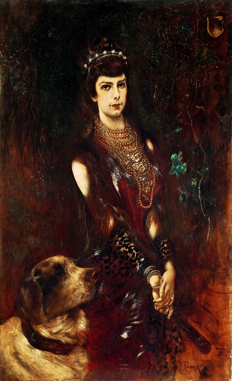 Kejsarinnan Elisabeth av Österrike, 1883 av Anton Romako