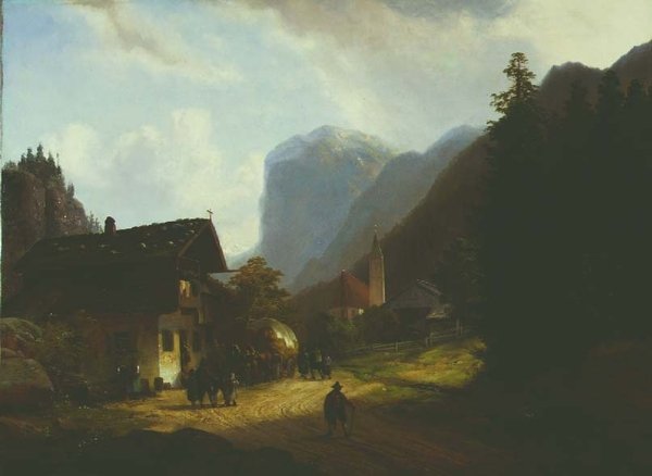 Bergsbyn av Anton Doll