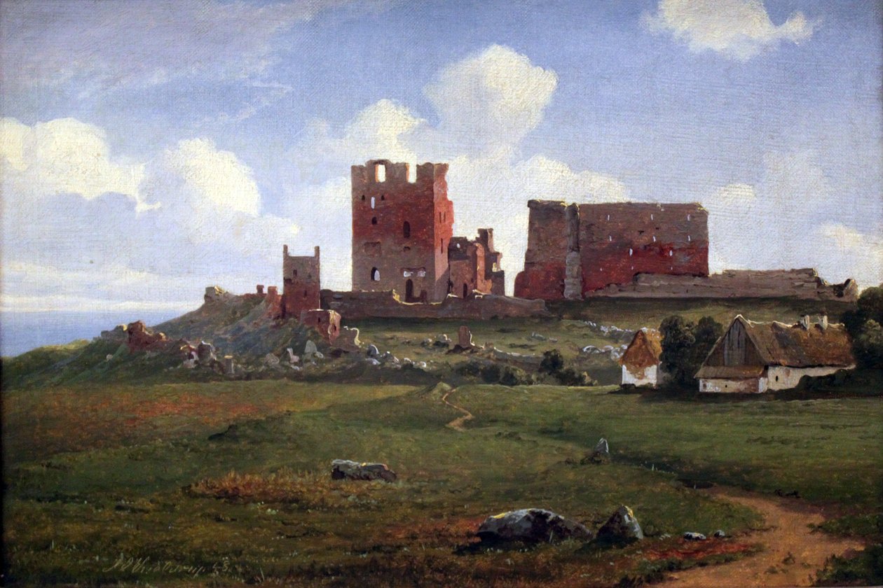 Ruinerna av Hammershus av Anton Eduard Kieldrup