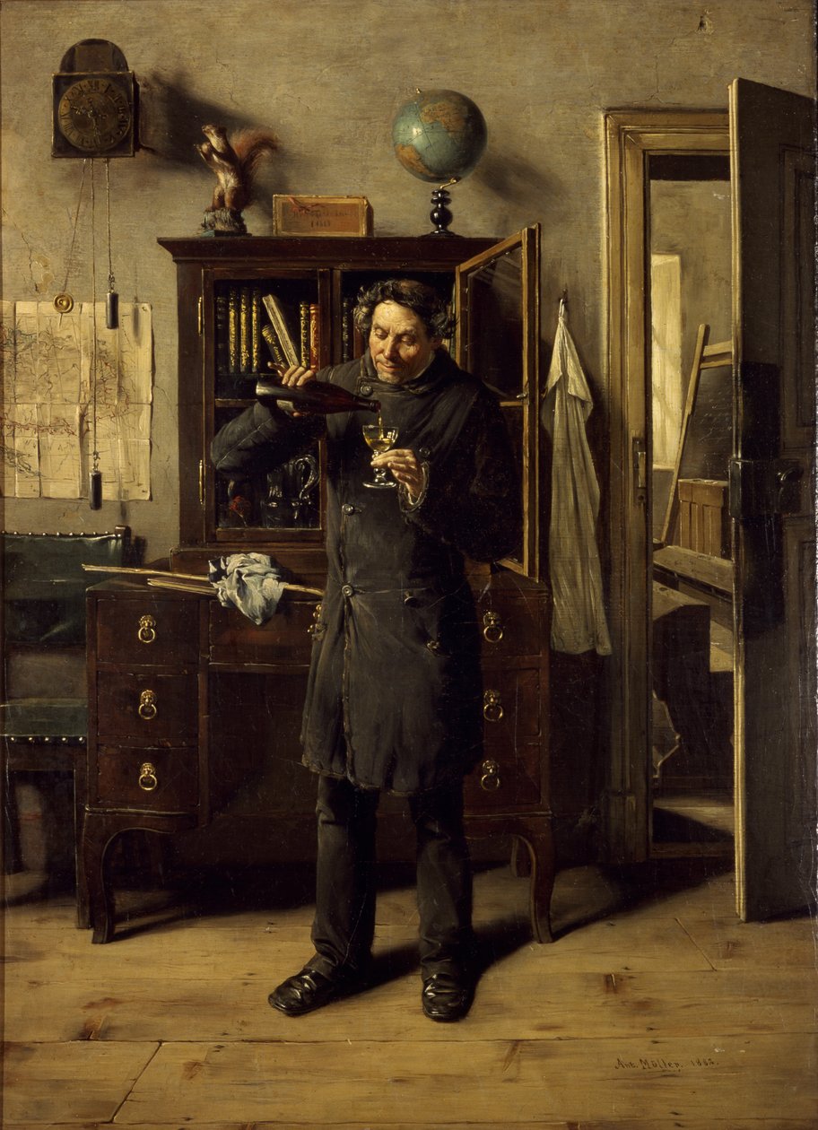 Lärare Drunkard, 1882 av Anton Eduard Müller