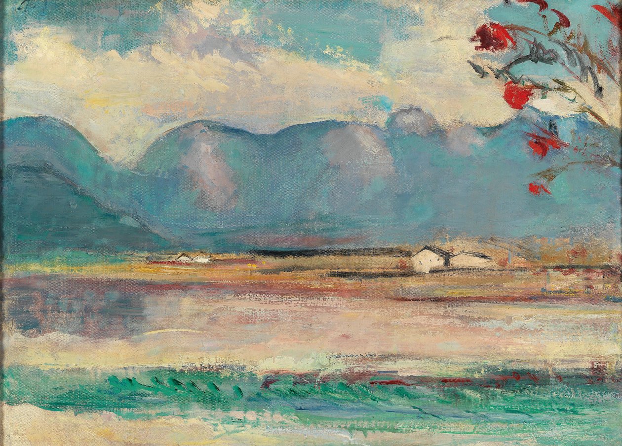 Pinzgau-landskap med stenhavet, omkring 1916 av Anton Faistauer