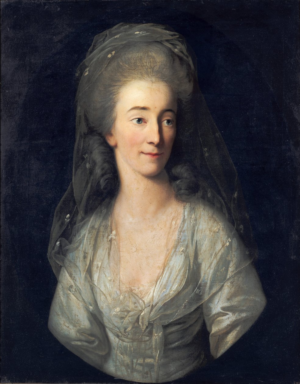Porträtt av Johanna Isabella von Broizem av Anton Graff