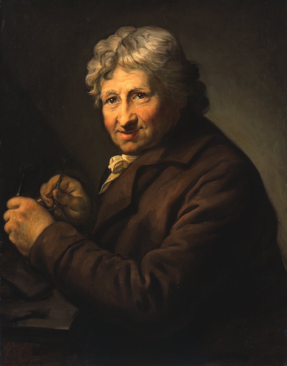 Tyska: Daniel Nikolaus Chodowiecki (1726-1801). Om 1800/ 1801 Daniel Nikolaus Chodowiecki av Anton Graff