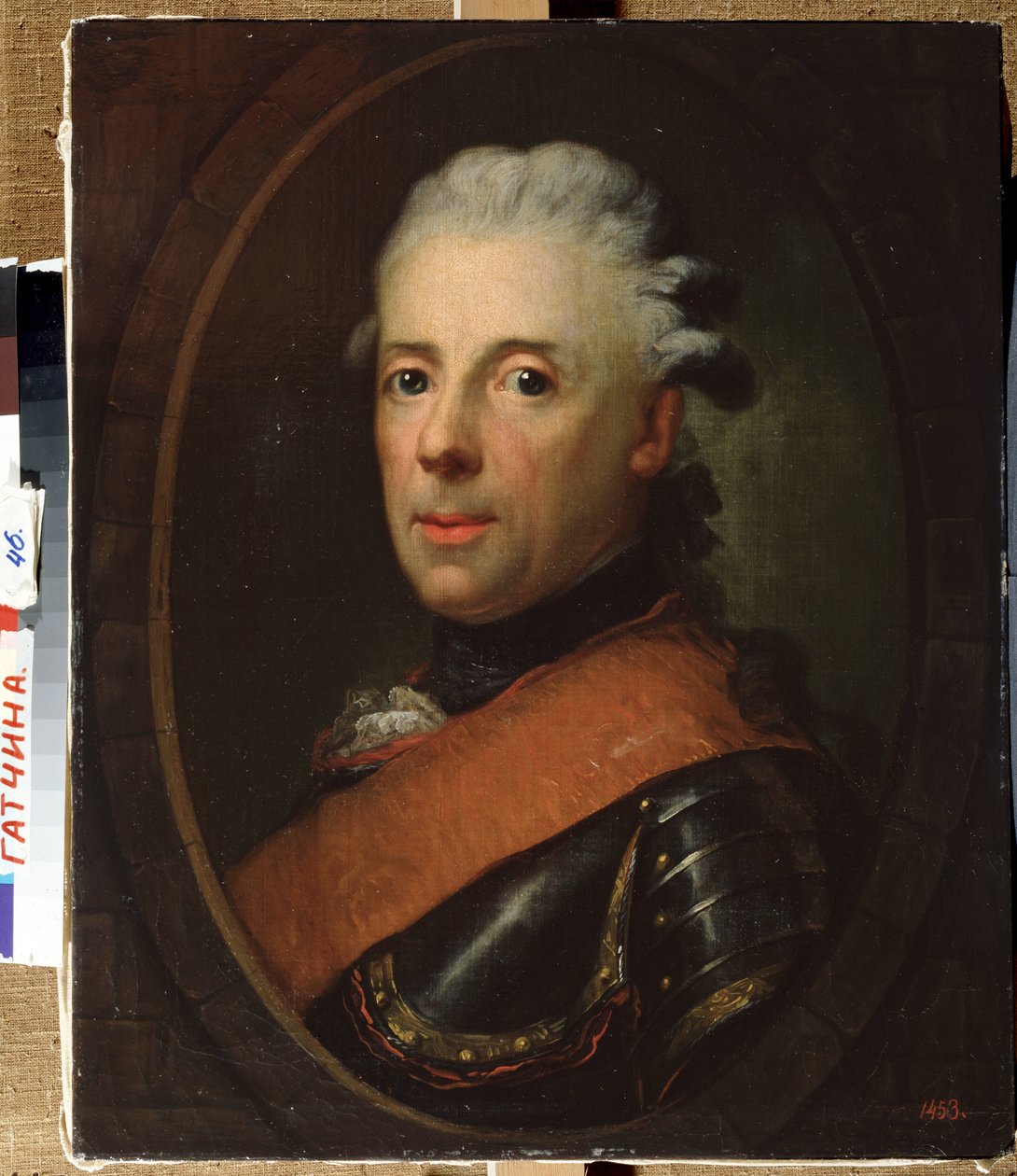 ""Porträtt av prins Henrik av Preussen (1726-1802), bror till Fredrik den Store"" Målning av Anton Graff (1736-1813) 1760-1770 Statens friluftsmuseum Palace Gatchina, Sankt Petersburg av Anton Graff
