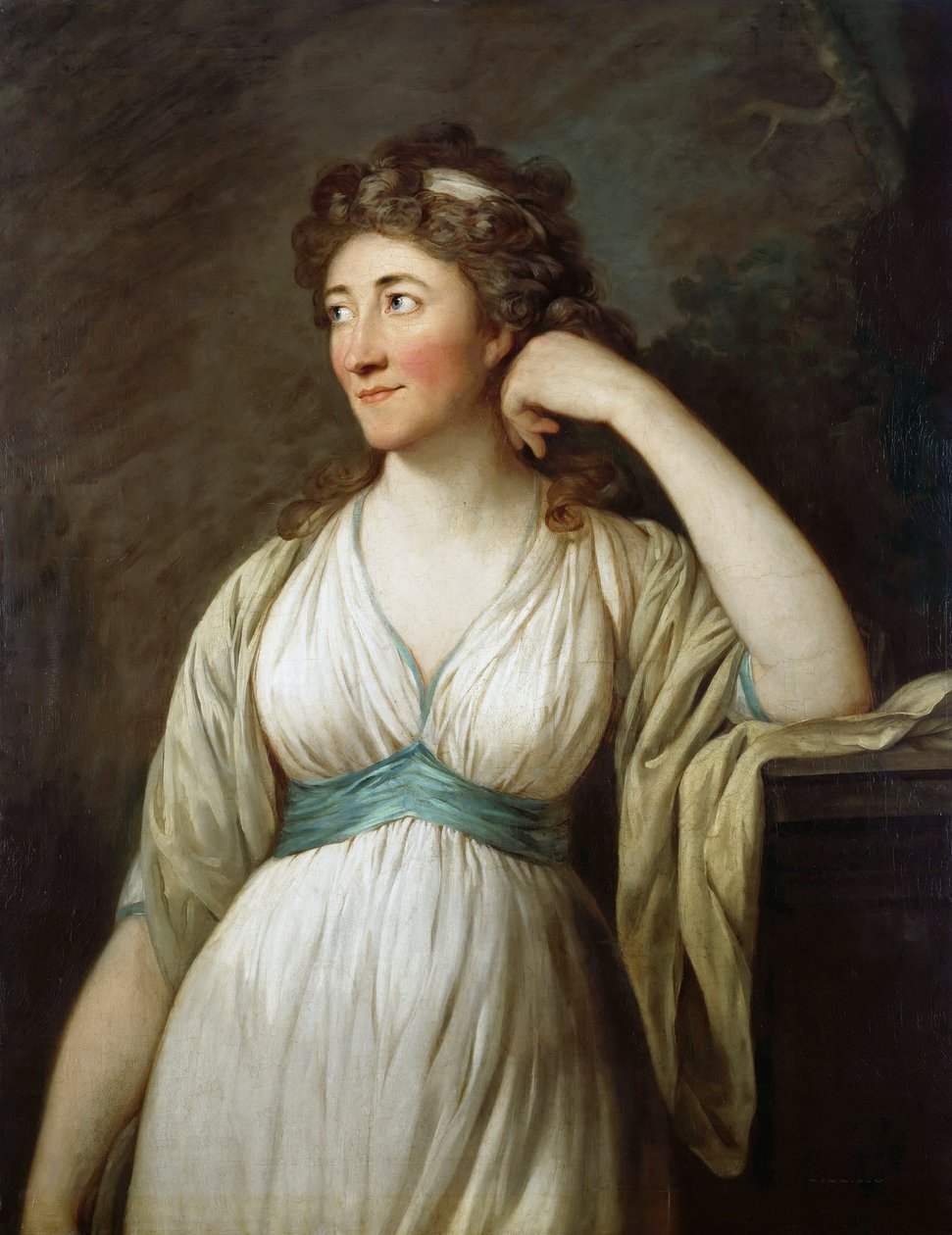 Porträtt av Elisa von der Recke 1754-1833, 1795-1796. av Anton Graff