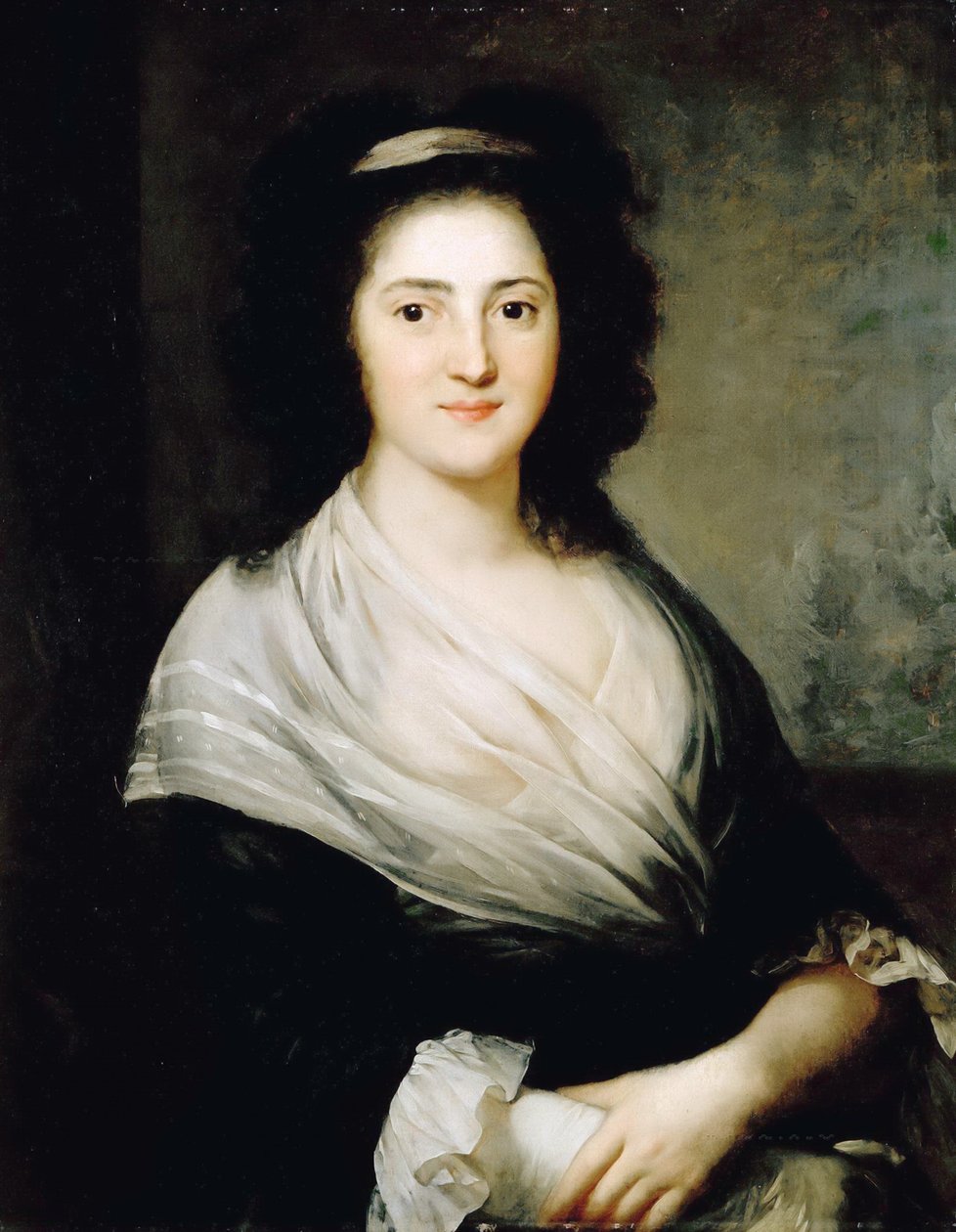 Porträtt av Henriette Herz, född De Lemos 1764-1847, 1792. av Anton Graff